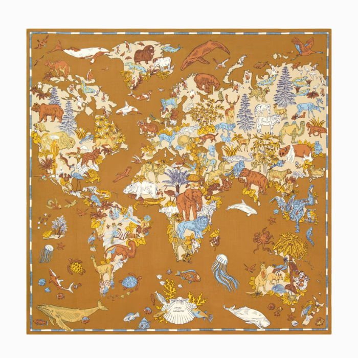 Carré Atlas Beige