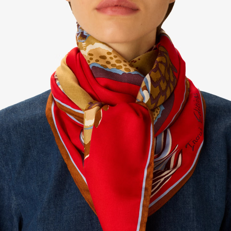 Carré Croco Rouge