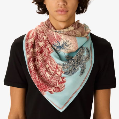 Carré Piranesi Turquoise