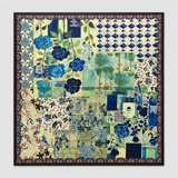 Carré Roses Bleues