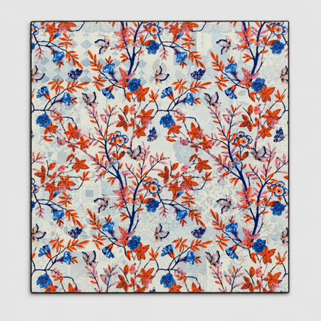 Carré Roses Bleues