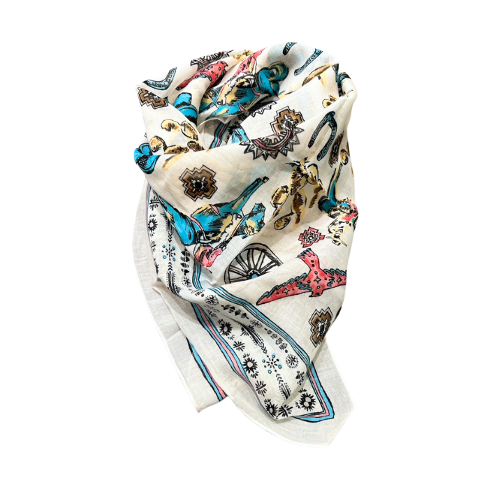 Carré Western Blanc