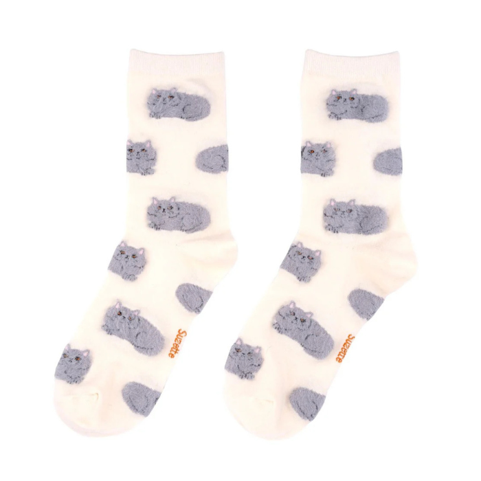 Chaussettes Chat Gris