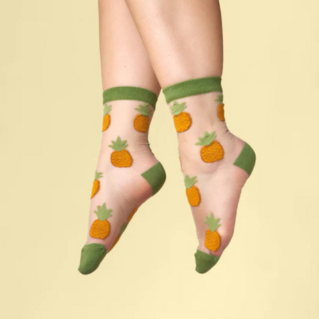 Chaussettes Ananas Transparentes