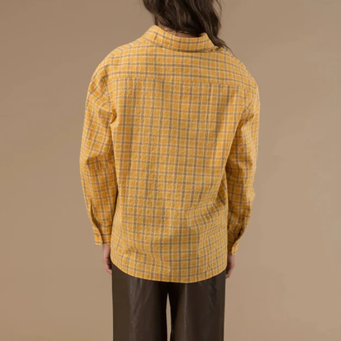 Chemise Carreaux Moutarde