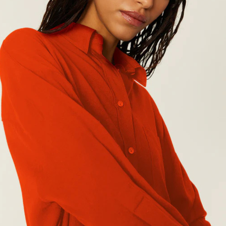 Chemise Oversize Orange