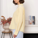 Chemisier Rayures Jaune