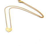 Collier Coeur Gravure