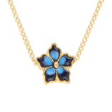 Collier Fleur Bleue Sia