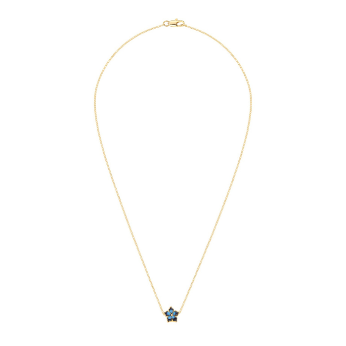 Collier Fleur Bleue Sia