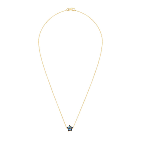 Collier Fleur Bleue Sia