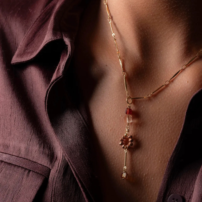 Collier Kitzu Grenat