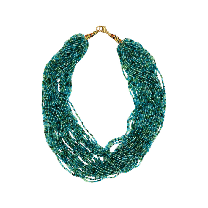 Collier Multi rangs Turquoise