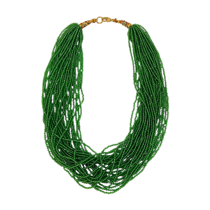 Collier Multi rang Vert