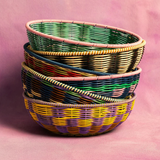 Corbeille Tressée Jaune