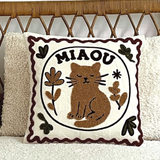 Coussin Chat Miaou
