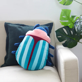Coussin Scarabée Turquoise