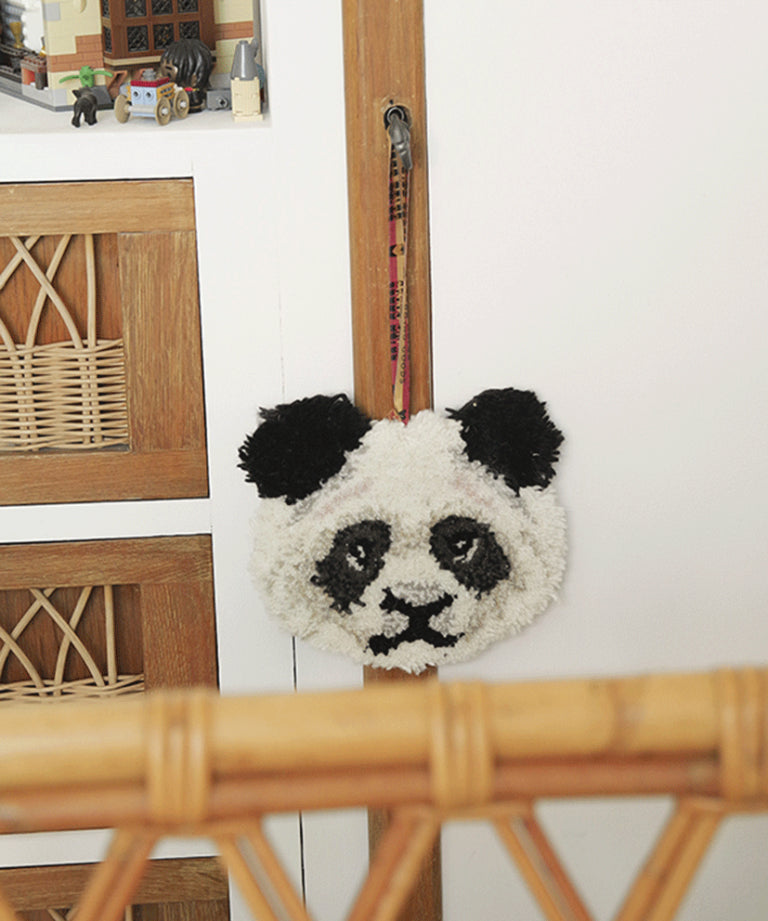Panda wool decoration