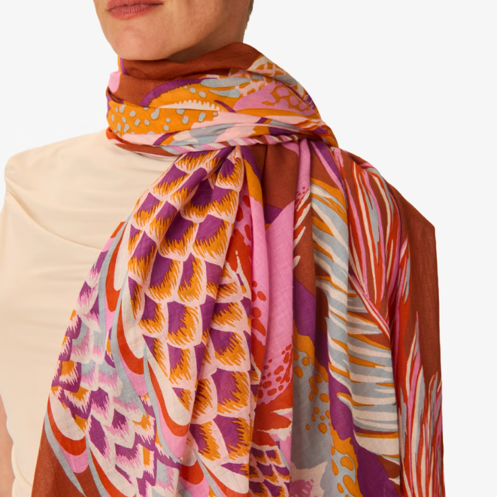 Echarpe Croco Caramel