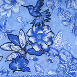 Echarpe Fleurs Azur