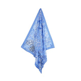 Echarpe Fleurs Azur