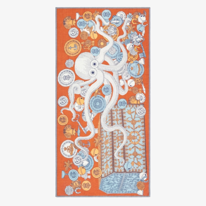 Echarpe Octopus Orange