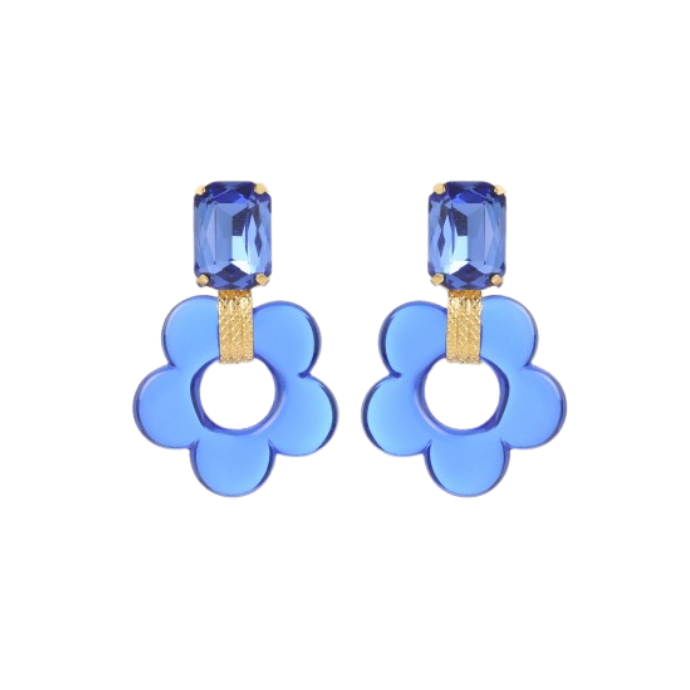 Florem Parma Blue Earrings