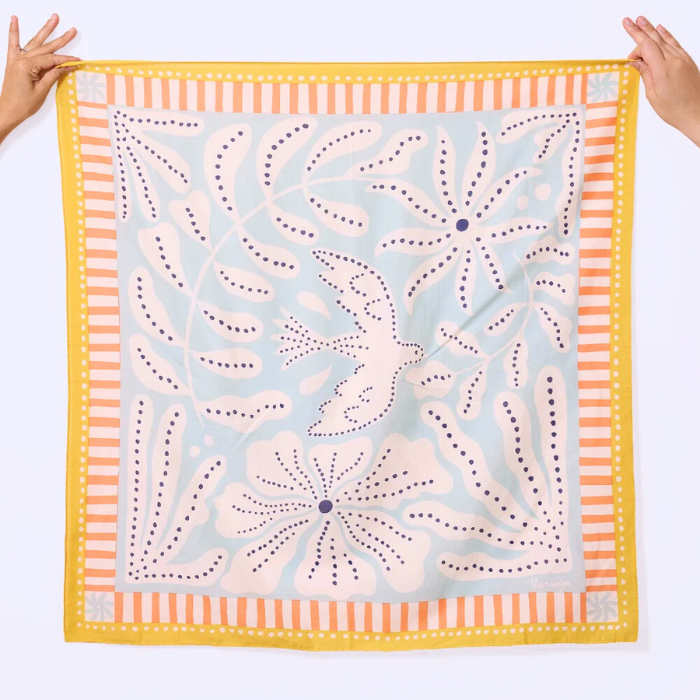 Foulard Liberté Bleu