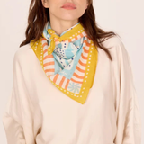 Foulard Liberté Bleu