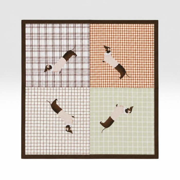 Foulard Teckel Caramel