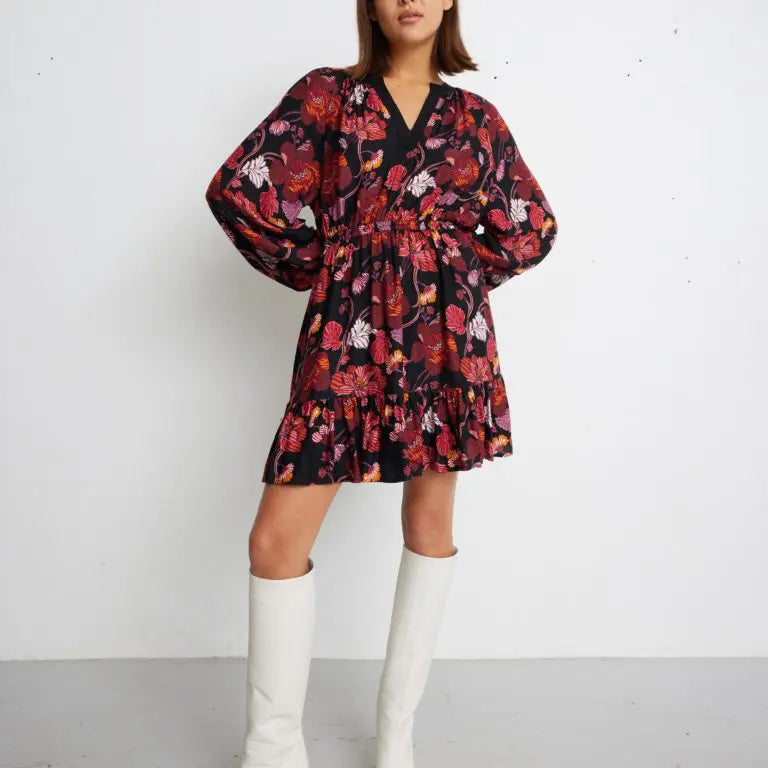 Brigitte fluid floral dress