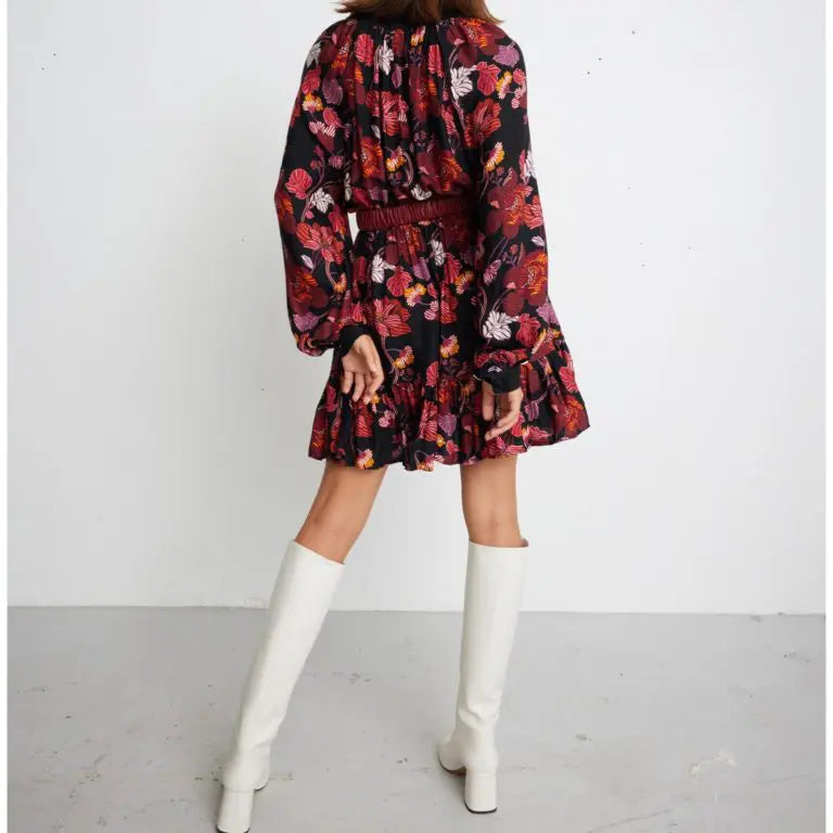 Brigitte fluid floral dress