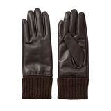 Gants Birna Cuir Chocolat