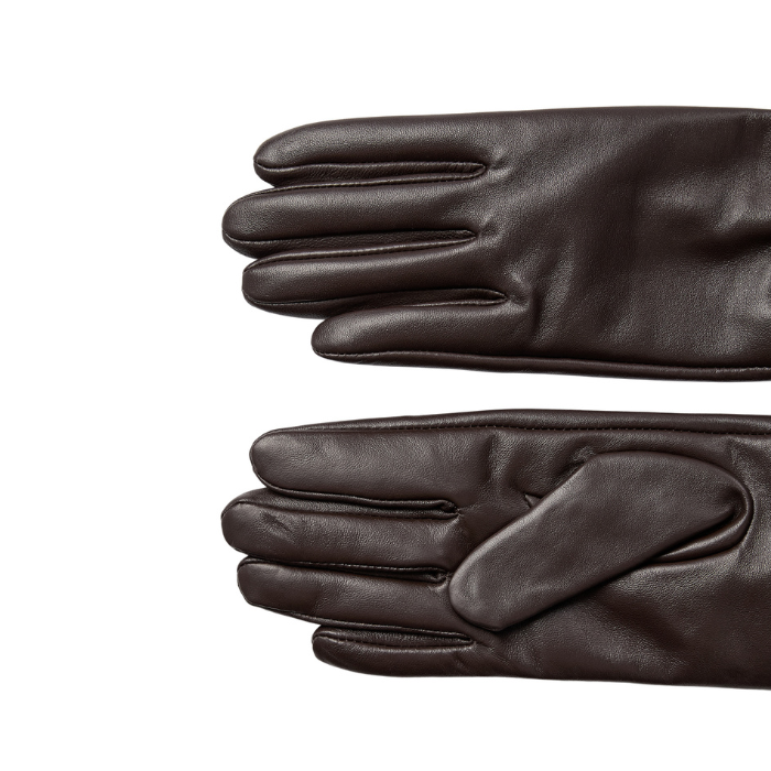 Gants Birna Cuir Chocolat
