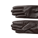 Gants Birna Cuir Chocolat