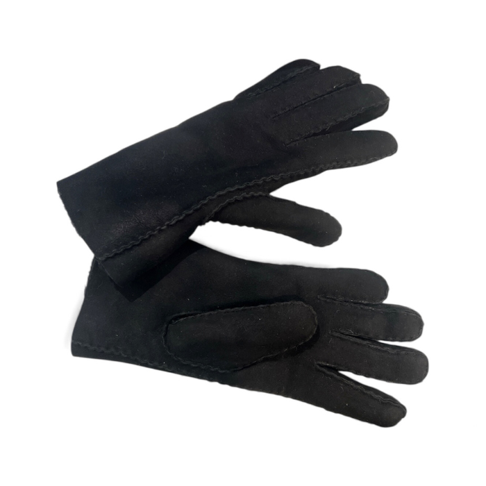 Gants Cuir & Fourrure Noire