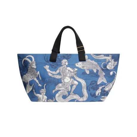 Large Blue Astrology Tote