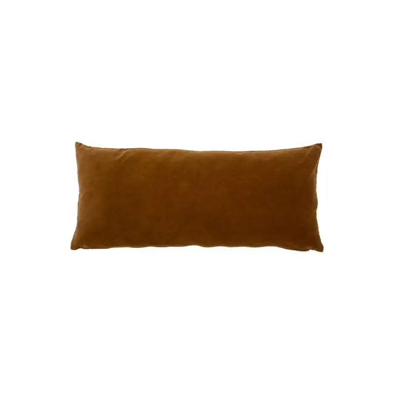 Housse de coussin velours chocolat