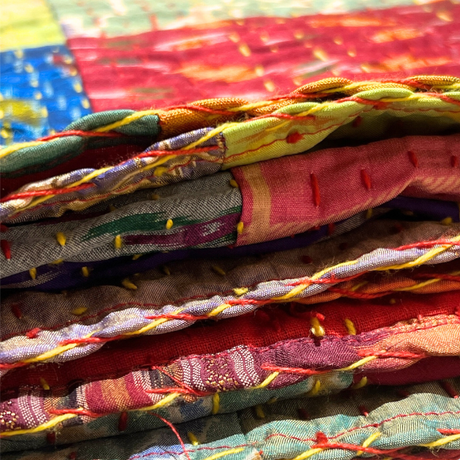 Plaid Patchwork Soie 1