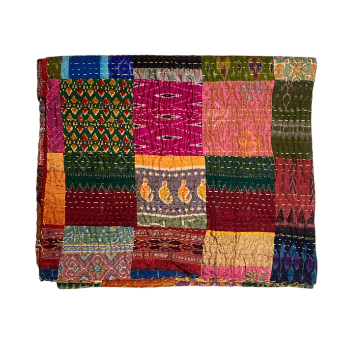 Plaid Patchwork Soie 1