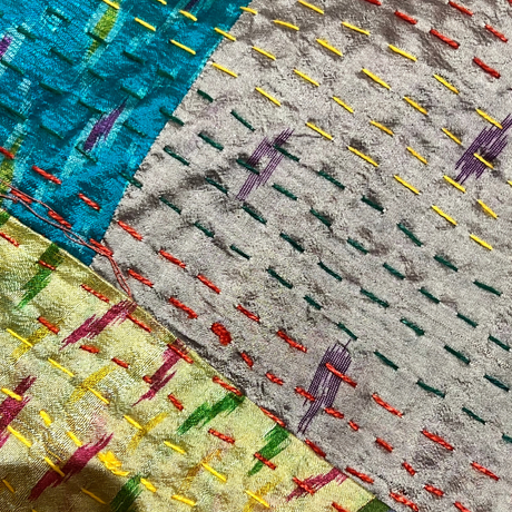 Plaid Patchwork Soie 3