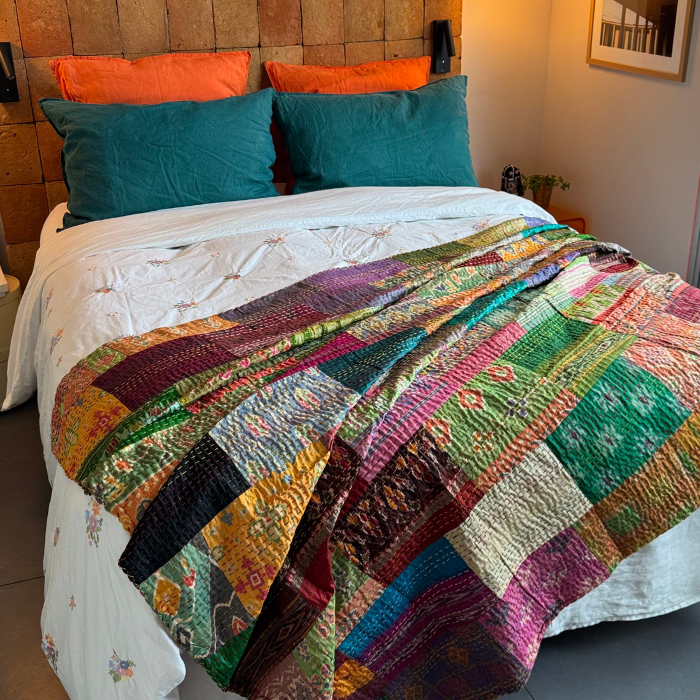 Plaid Patchwork Soie 3