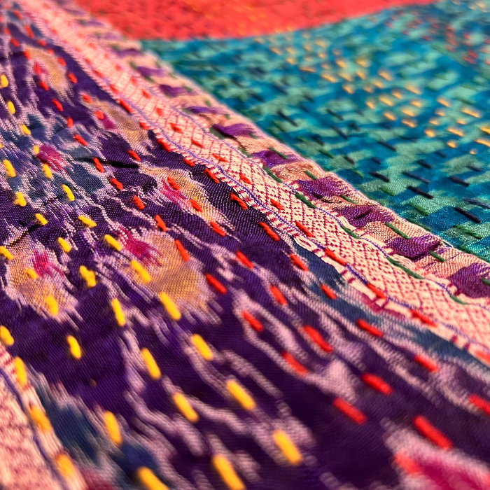 Plaid Patchwork Soie 4