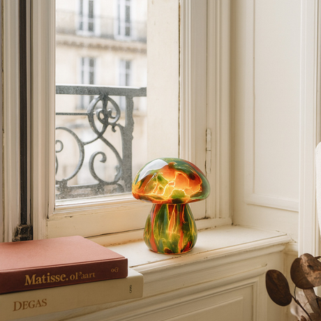 Lampe Champi Ambre & Vert