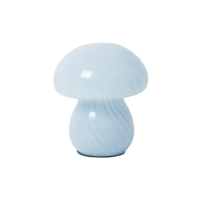 Light Blue Mushroom Lamp