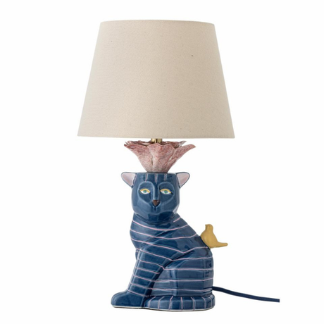 Lampe Chat Bleu