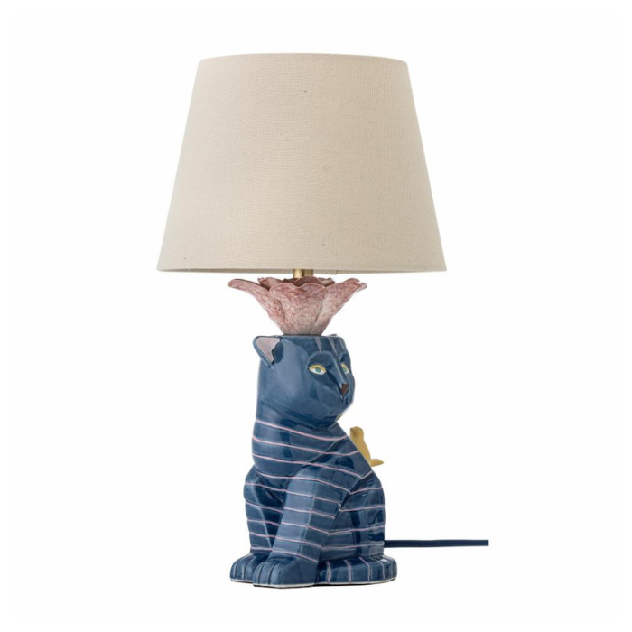 Lampe Chat Bleu