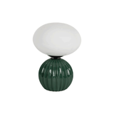 Lampe céramique verte