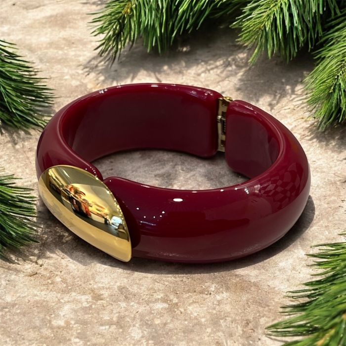 Manchette Ovale Bordeaux