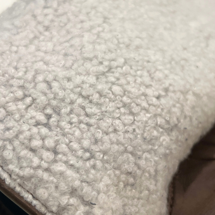 Moufles Mouton Cuir Brun